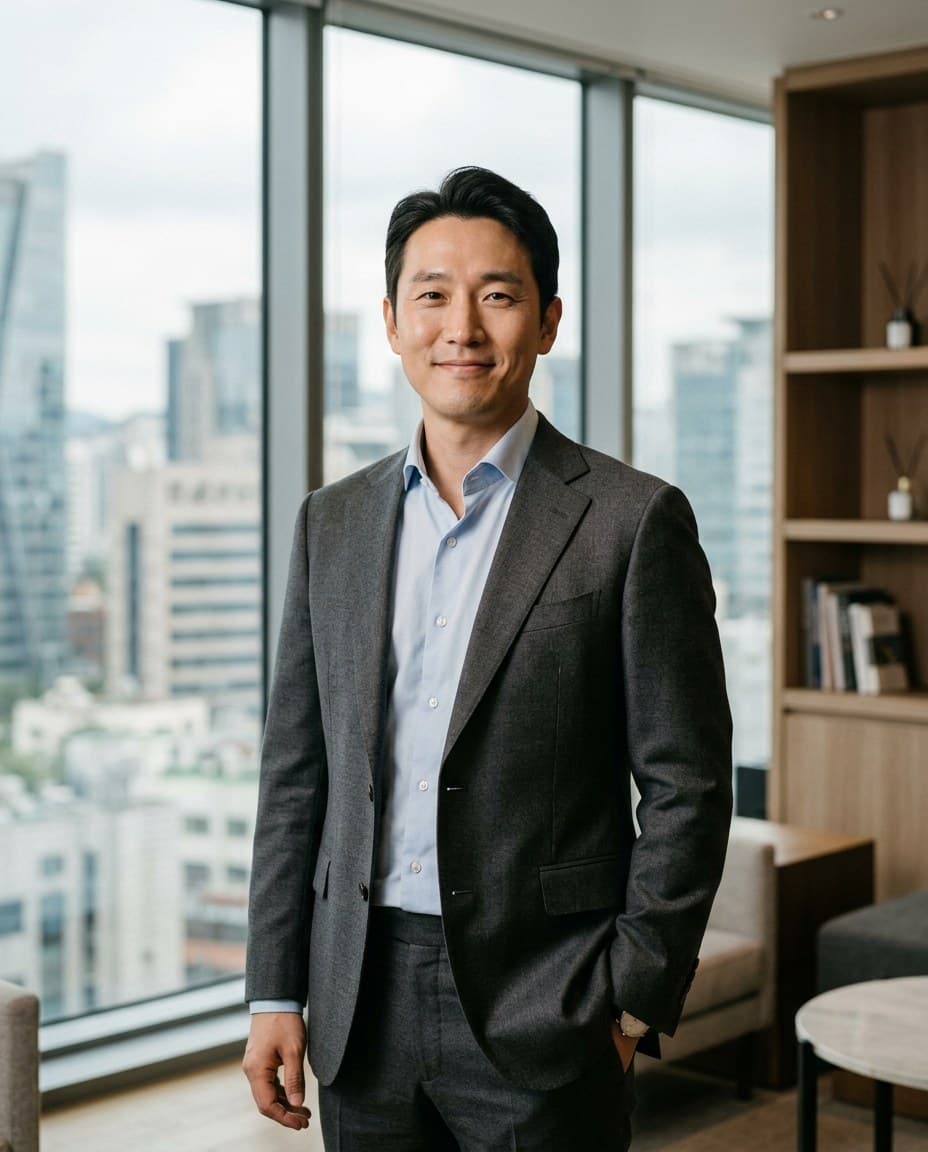 대시보드 화면 앞 미팅 뒷모습