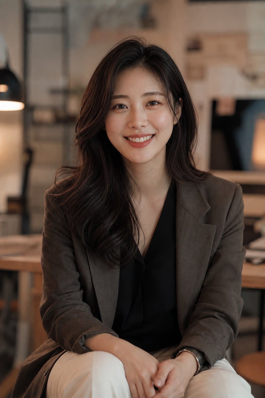 편집 타임라인 화면과 카메라 장비