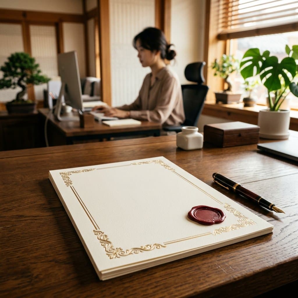 인증 서류 준비