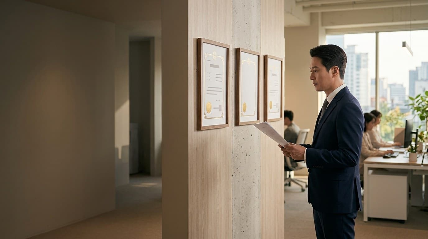 기업인증 서류 검토